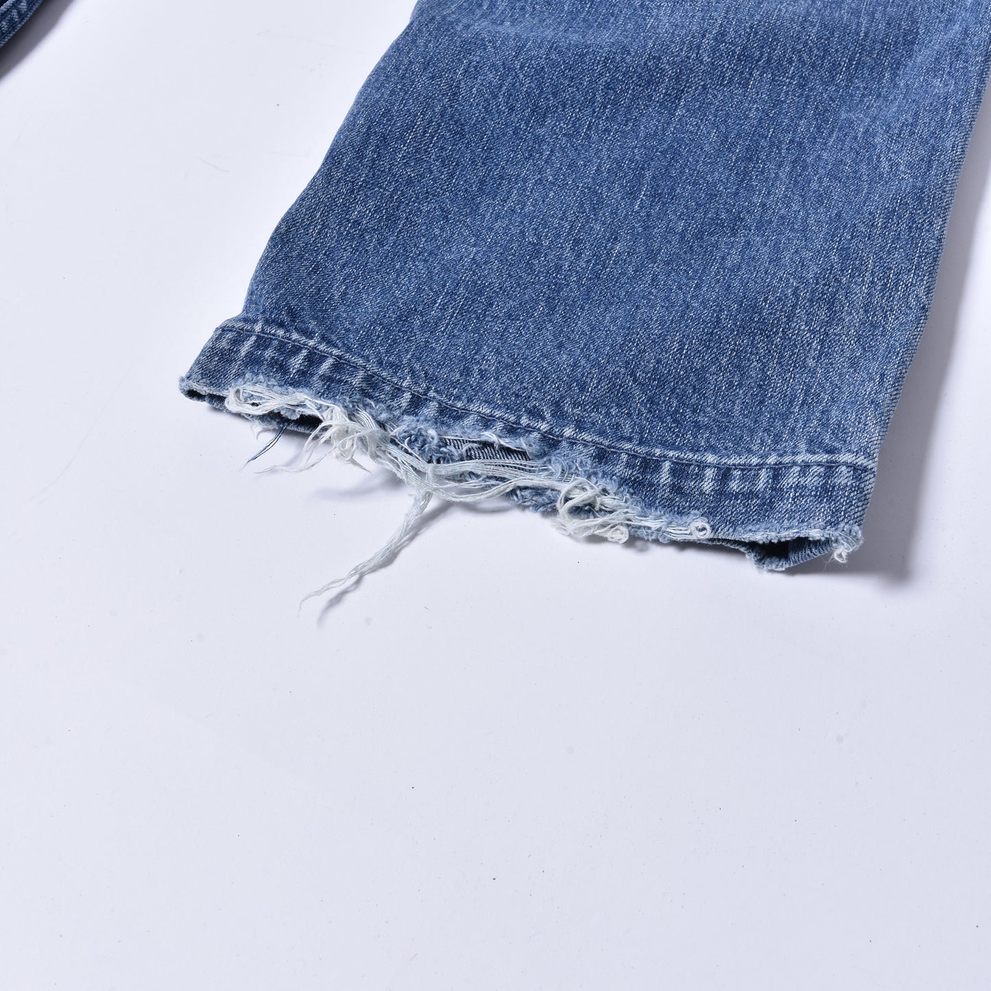 rin / Distressing Crash Denim Pants INDIGO