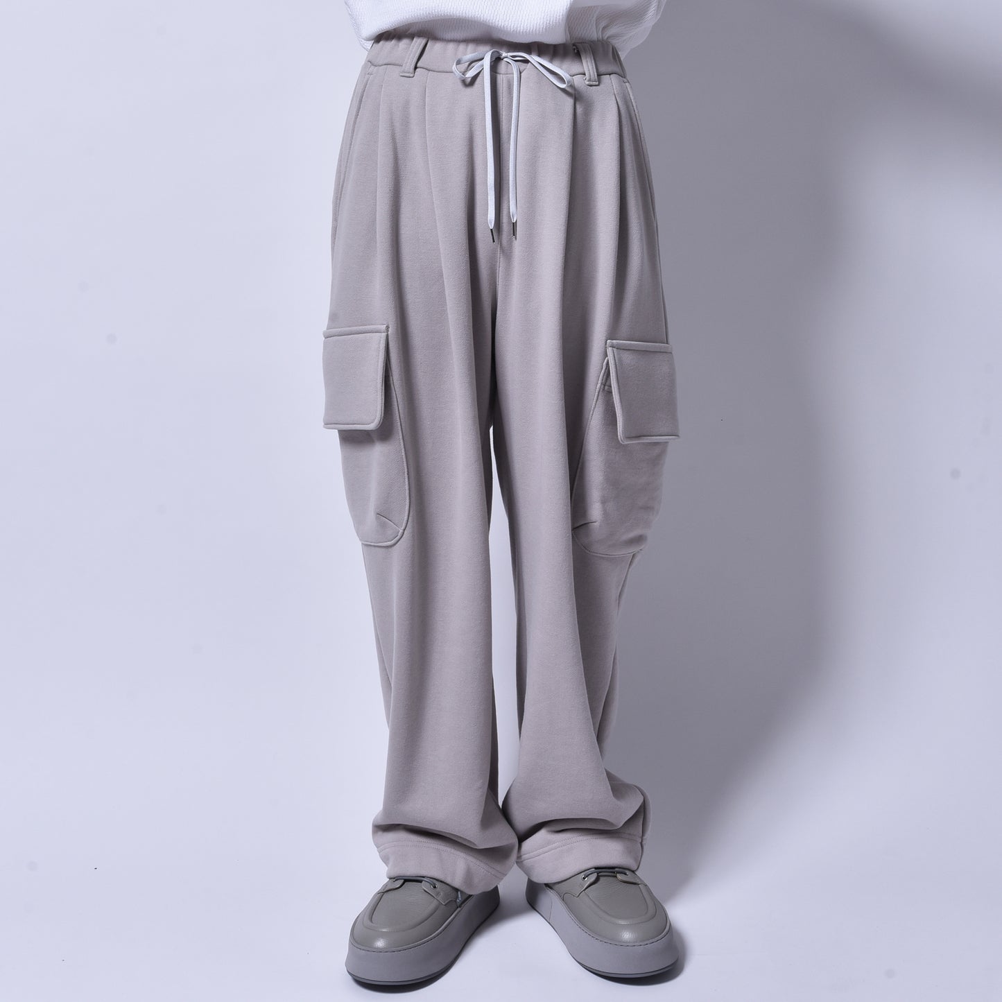 rin / Heavy Sweat Cargo Pants GREIGE