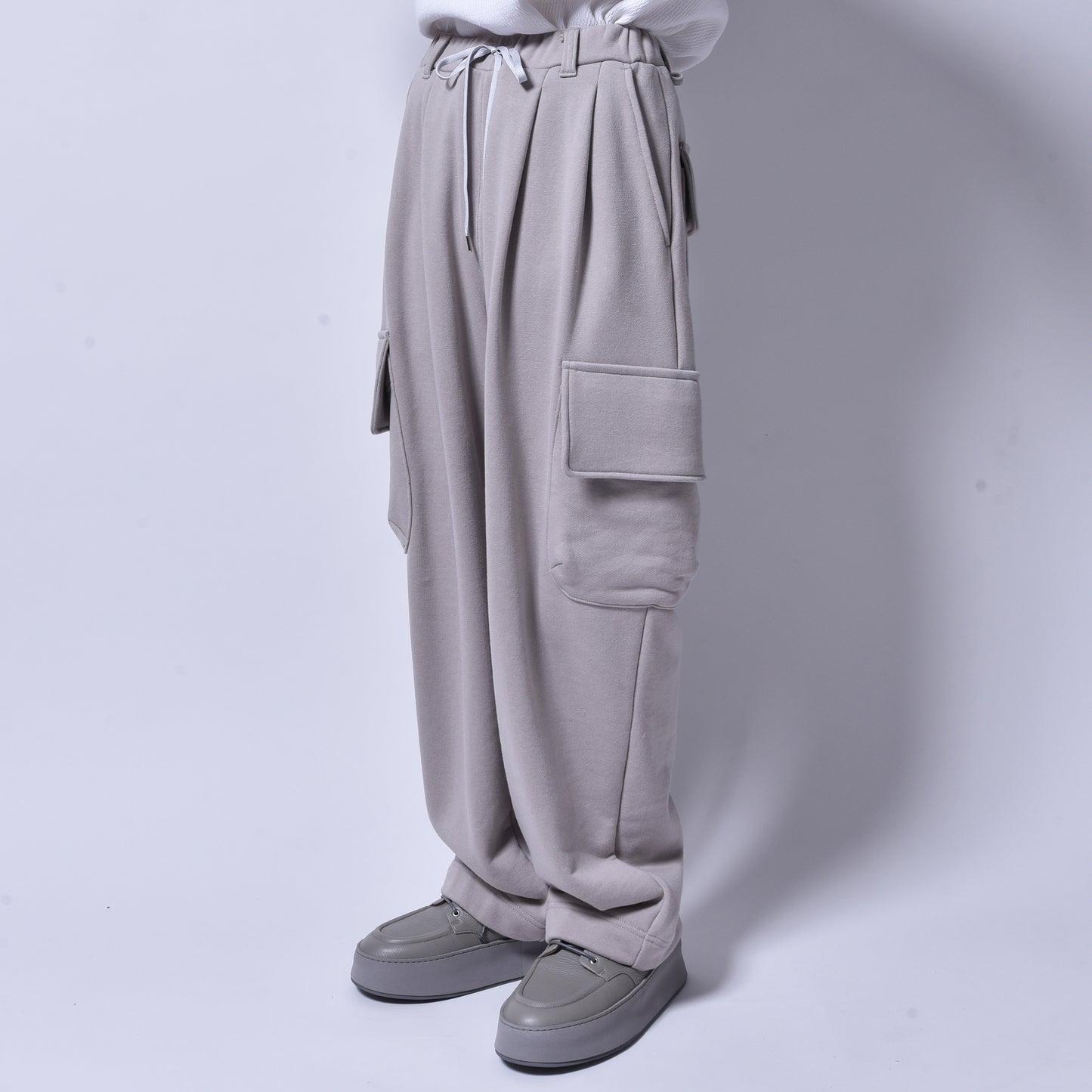 rin / Heavy Sweat Cargo Pants GREIGE