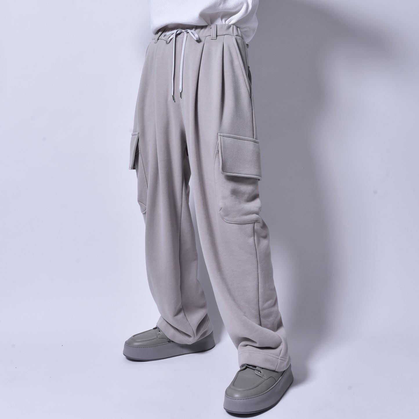 rin / Heavy Sweat Cargo Pants GREIGE