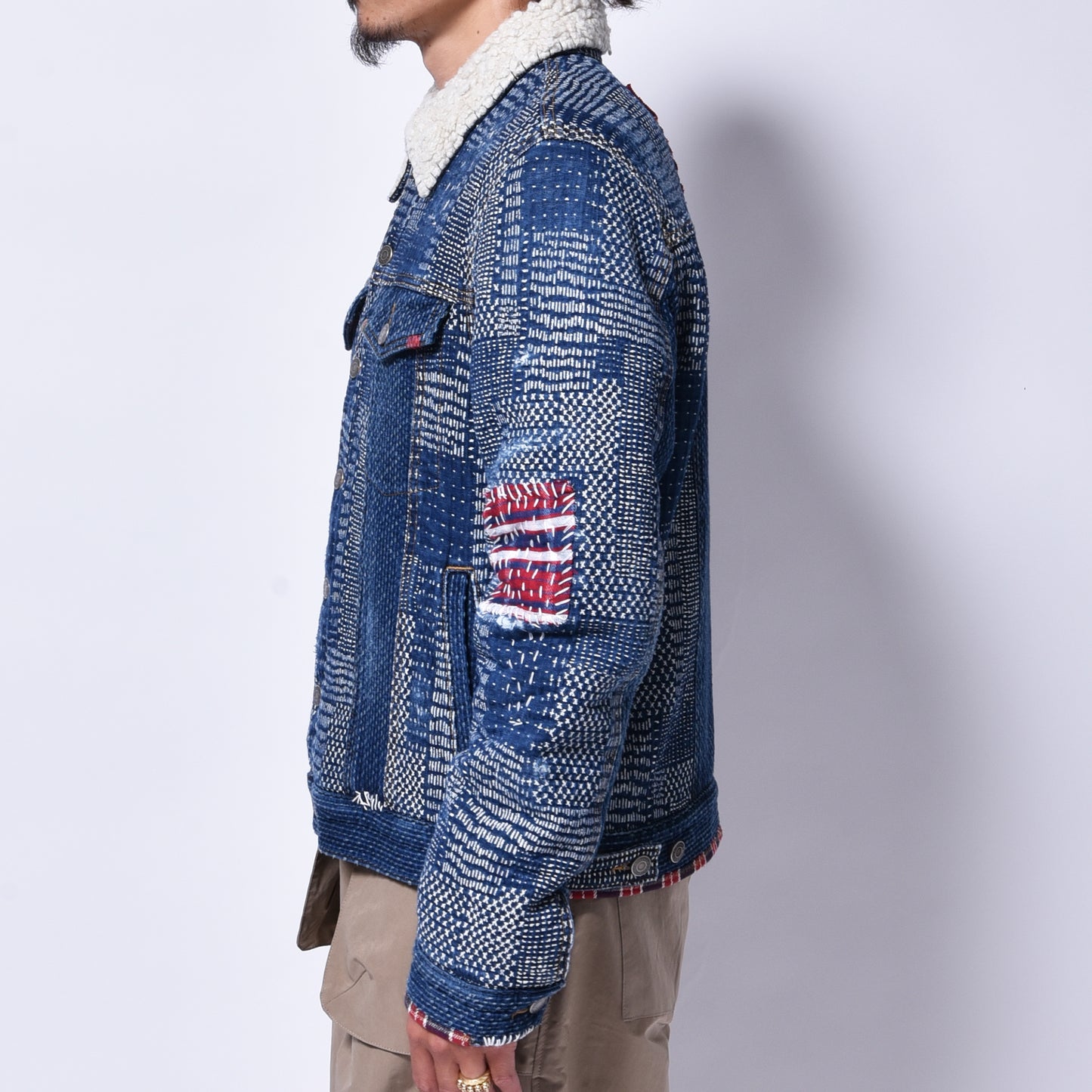 COÛT DE LA LIBERTÉ / Johnny Japanese Dobby Denim Trucker Jacket