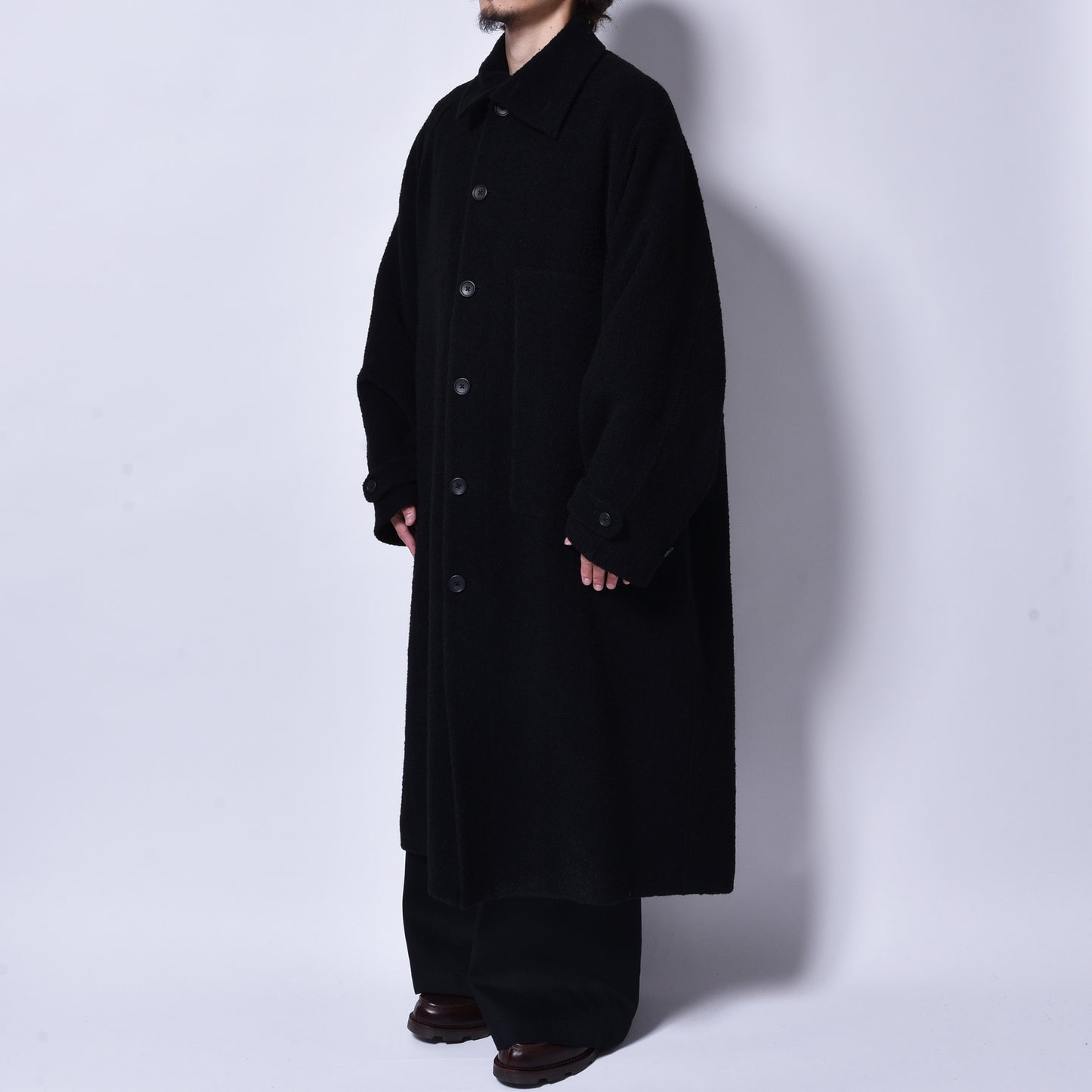 rin × WATANABE TEXTILE / Over Long Coat BK