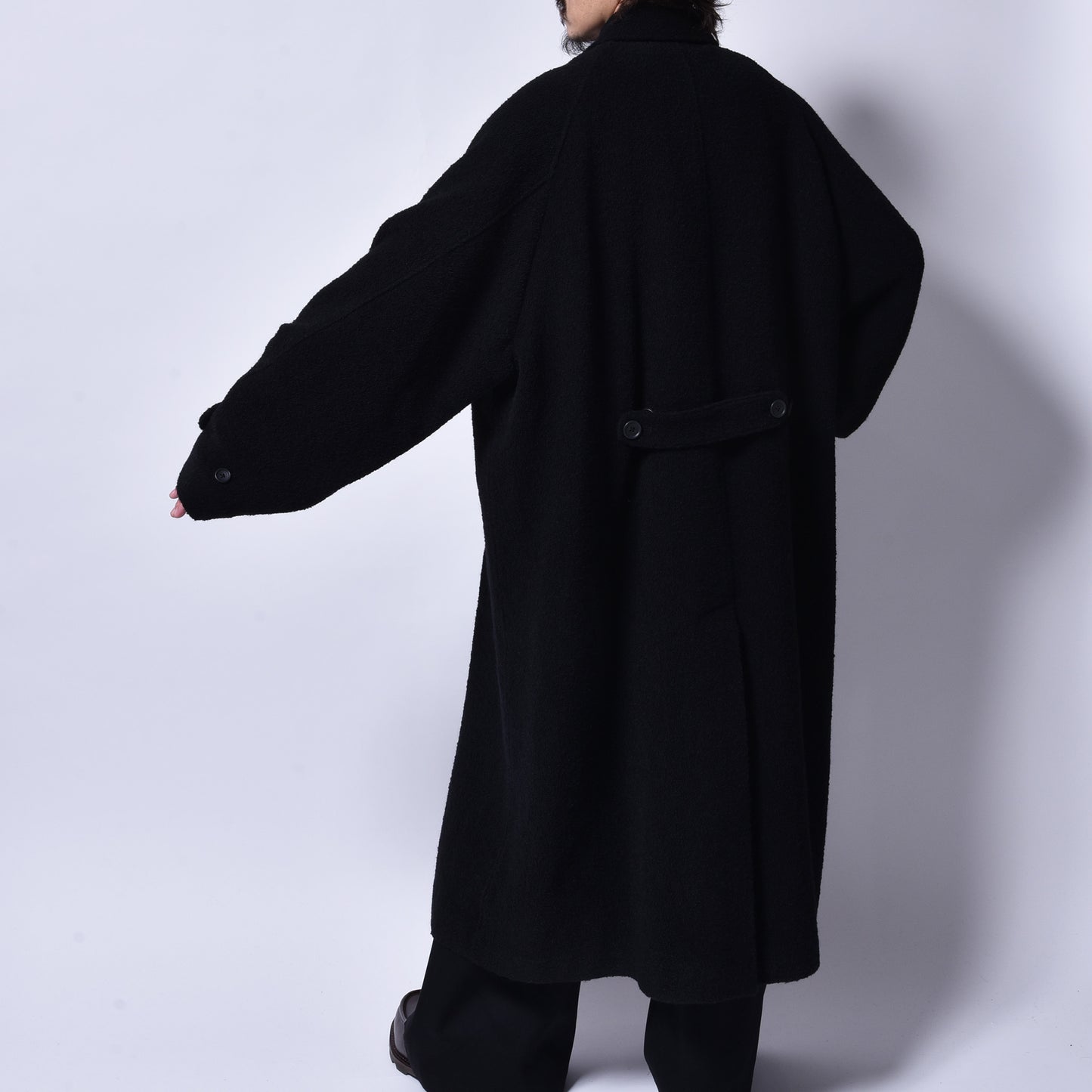 rin × WATANABE TEXTILE / Over Long Coat BK
