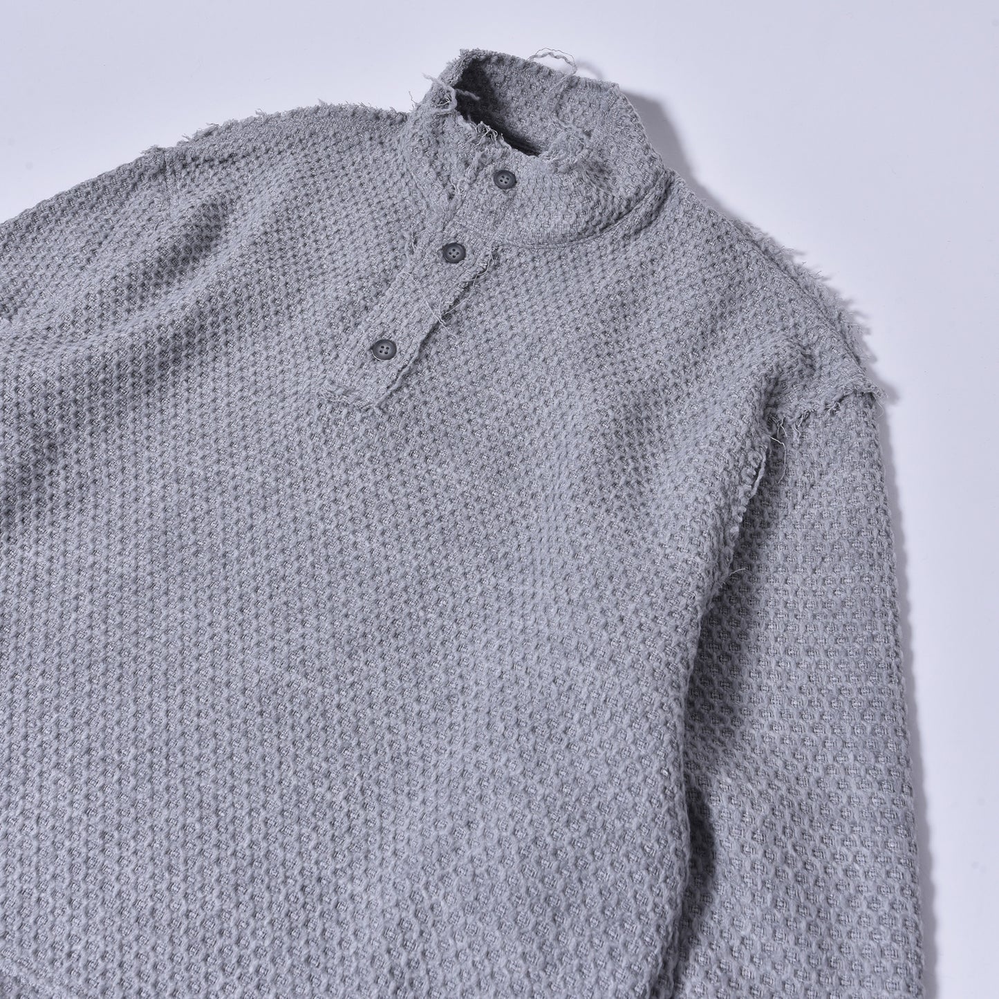 rin / Cut Bee Knit Long Sleeve GREY