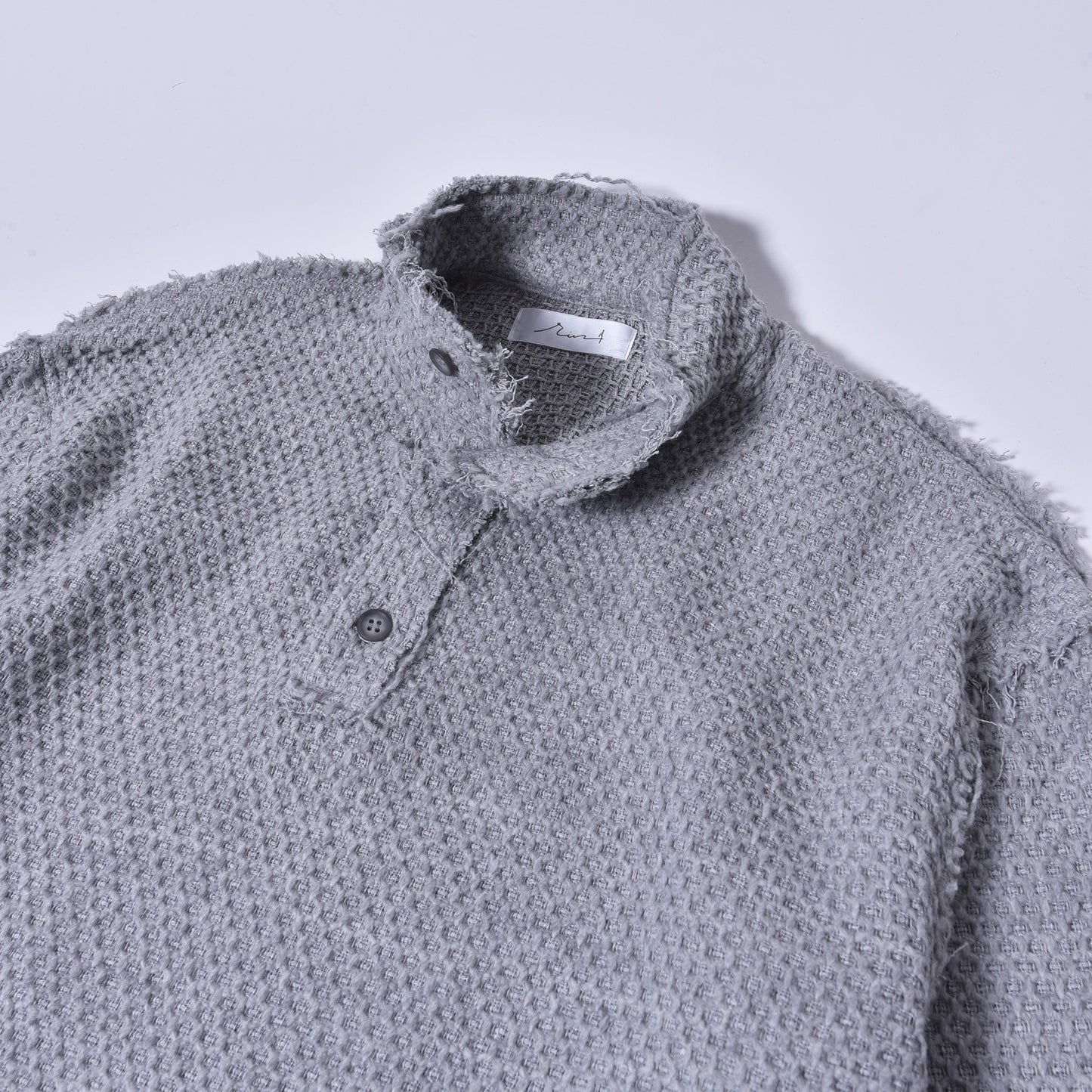 rin / Cut Bee Knit Long Sleeve GREY