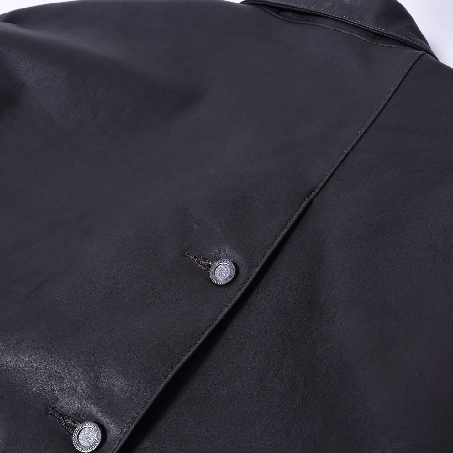 rin / Gentleman "R" Leather Jacket D.GREY