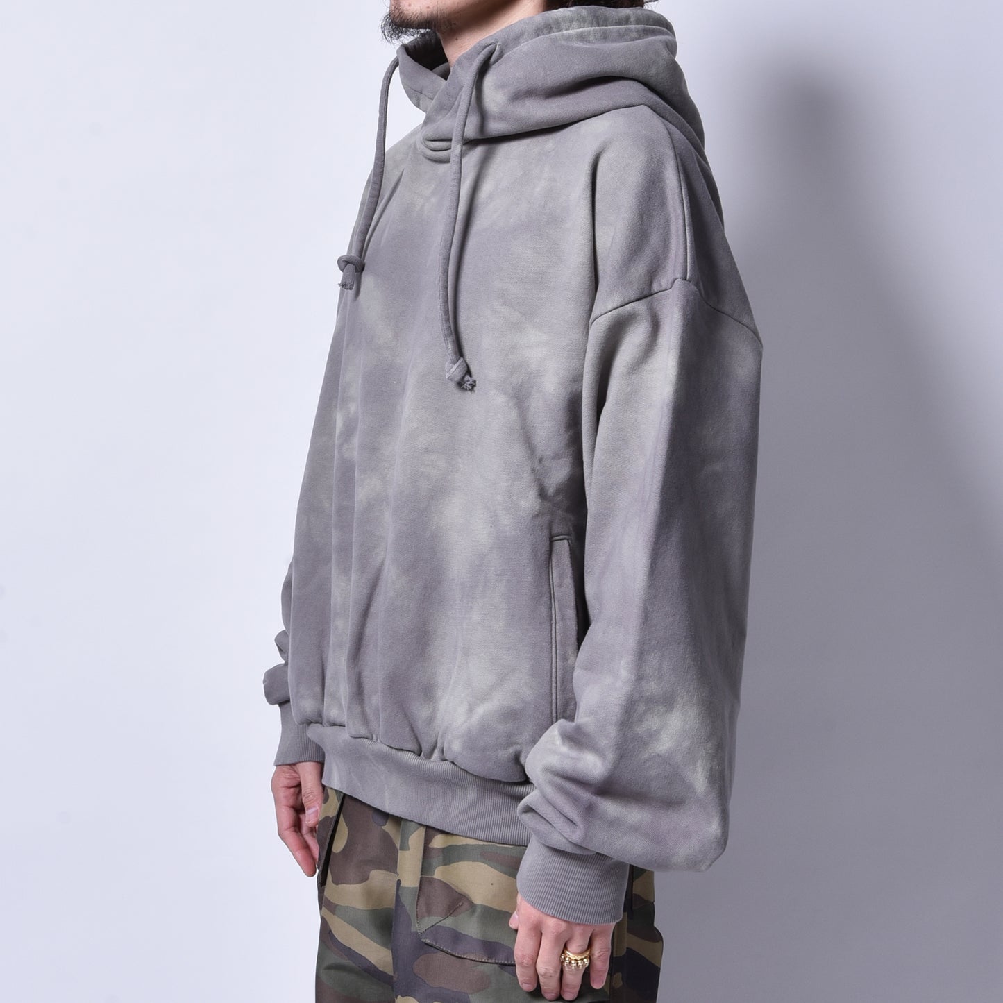 rin / Smog Over Hoodie GRN GREY