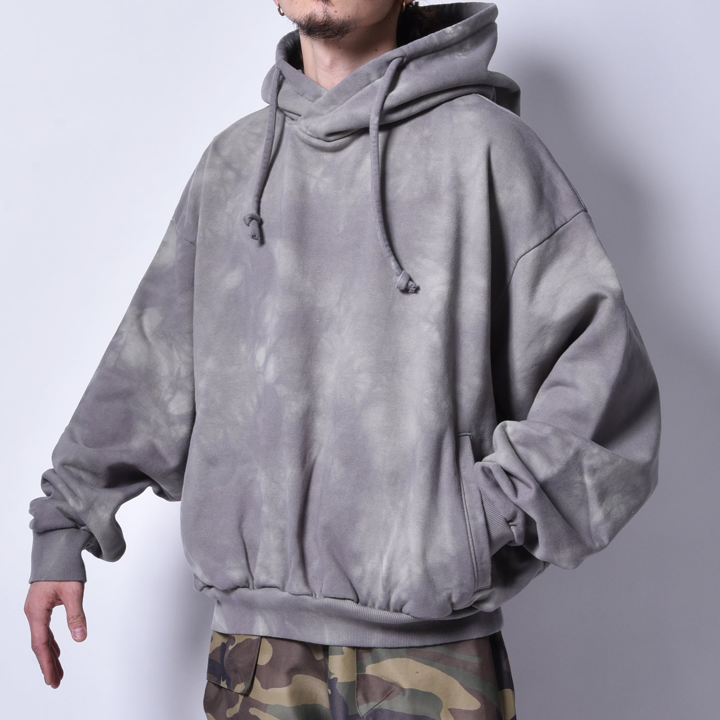 rin / Smog Over Hoodie GRN GREY