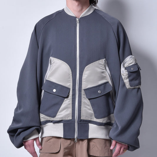 rin / Combat Drape MA-1 Jacket GREIGE