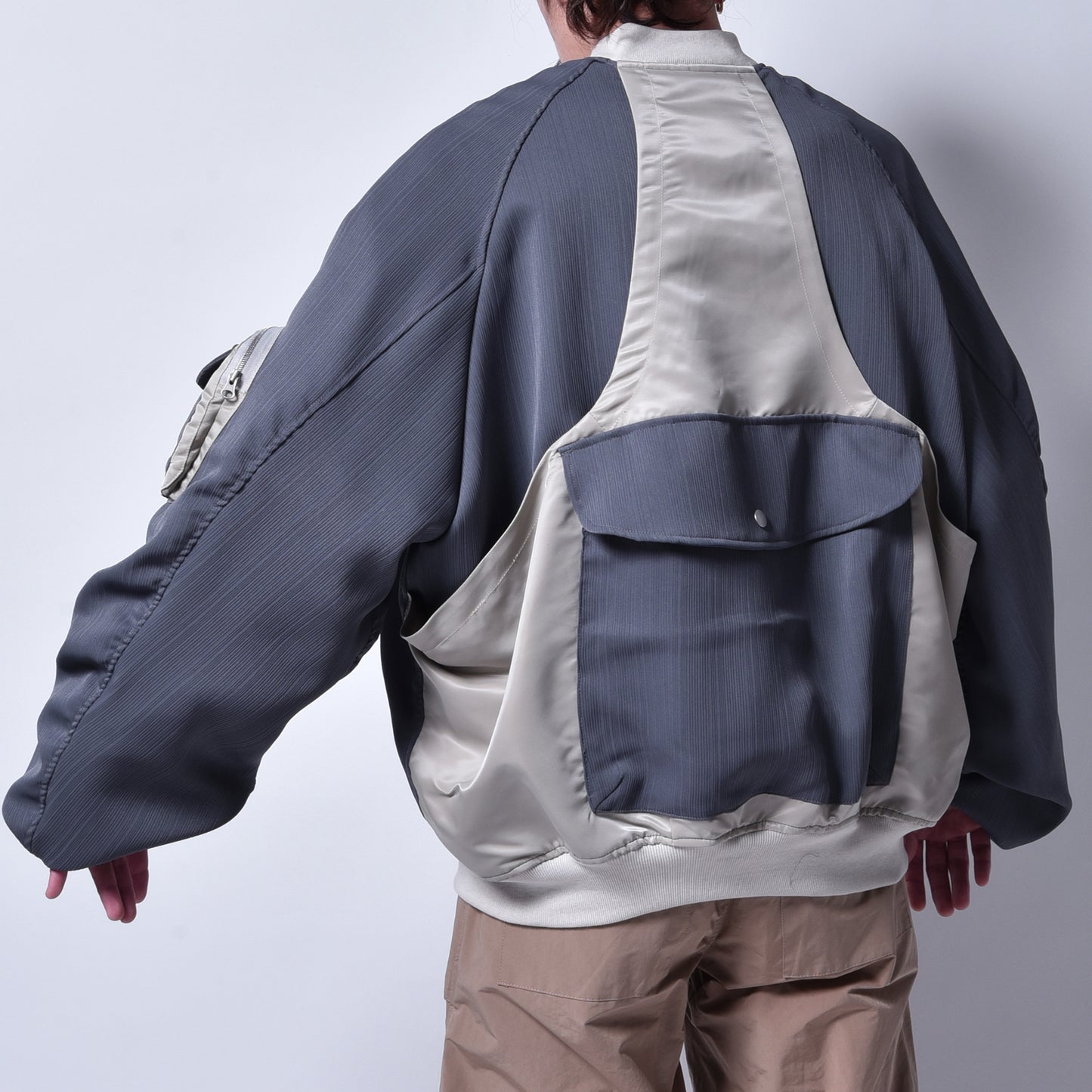 rin / Combat Drape MA-1 Jacket GREIGE