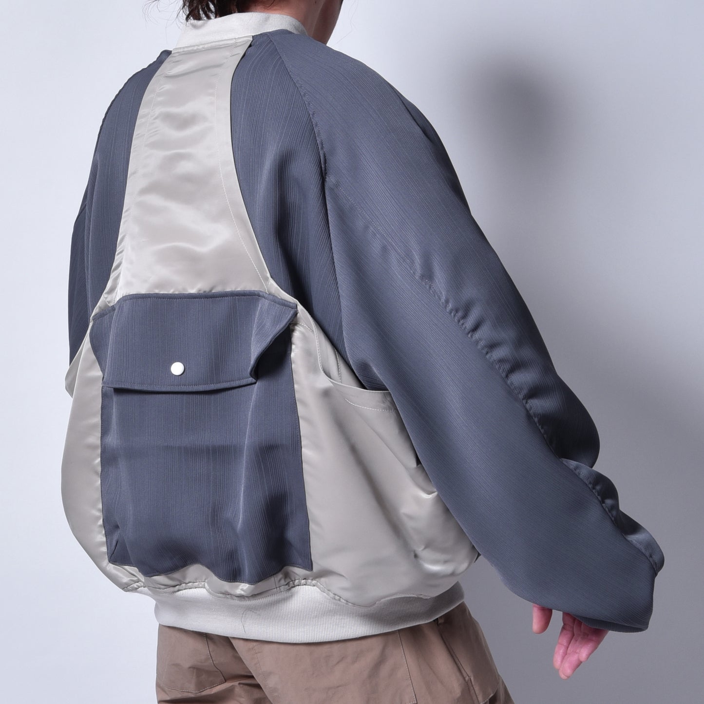 rin / Combat Drape MA-1 Jacket GREIGE
