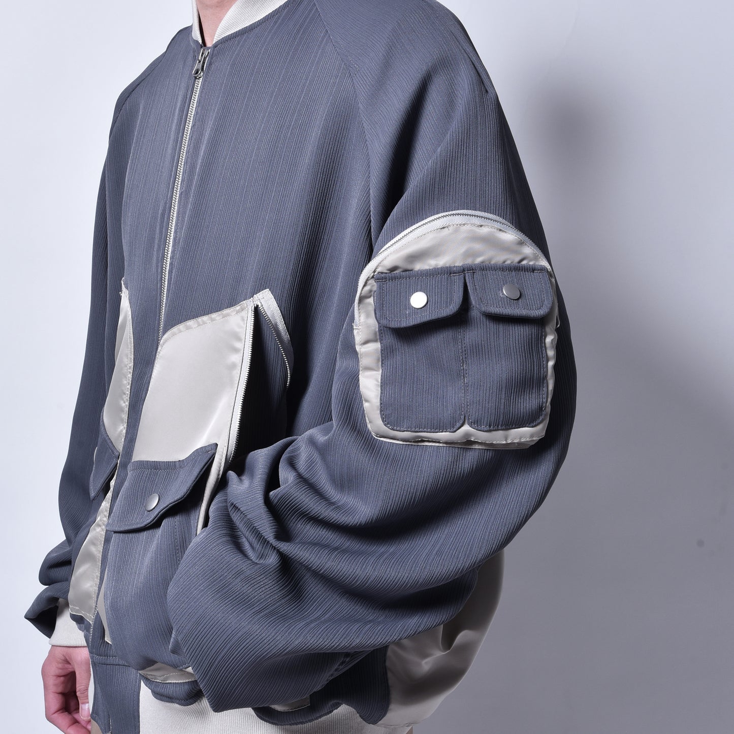 rin / Combat Drape MA-1 Jacket GREIGE