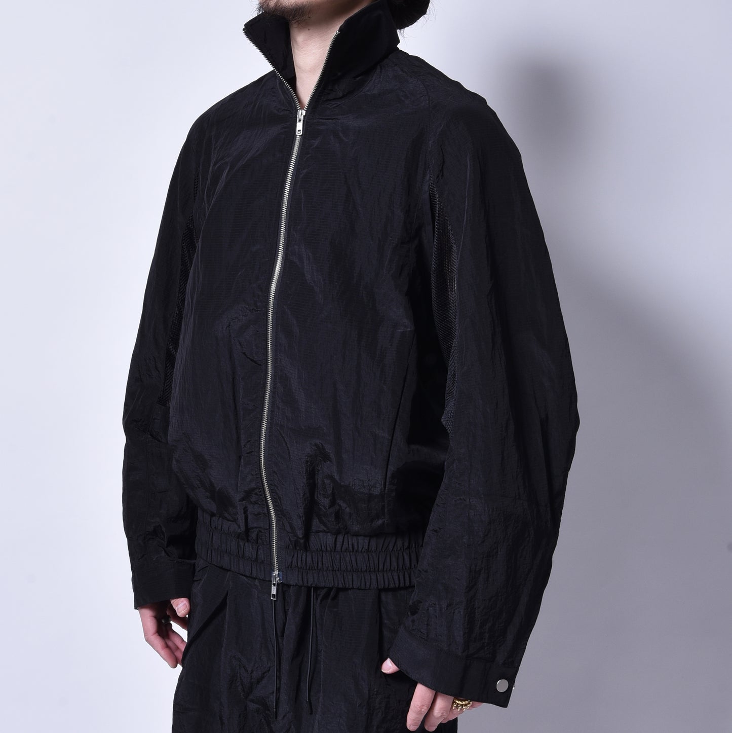 JOE CHIA / BANE NYLON TRACK SUIT BLACK