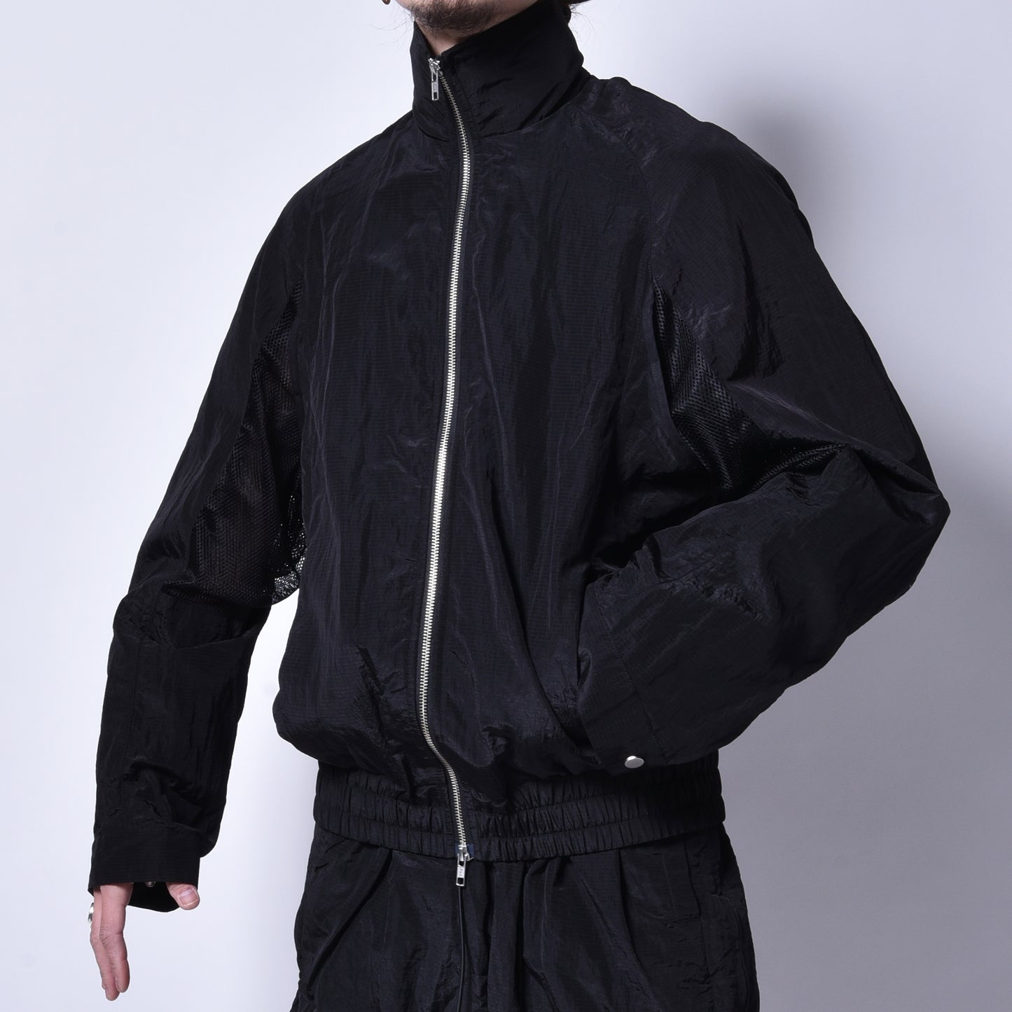 JOE CHIA / BANE NYLON TRACK SUIT BLACK