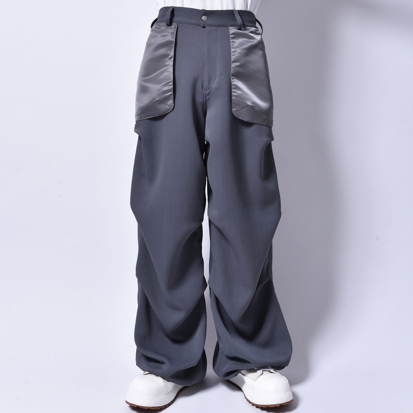 rin / Teck Drape Pants GREY