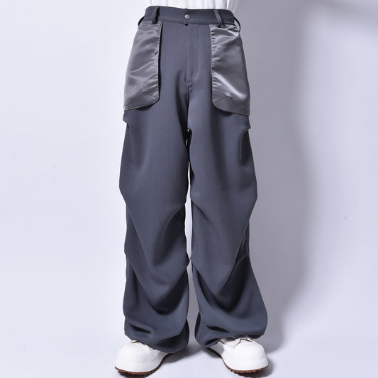 rin / Teck Drape Pants GREY