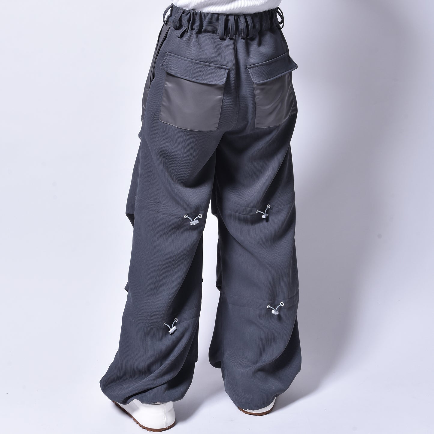 rin / Teck Drape Pants GREY