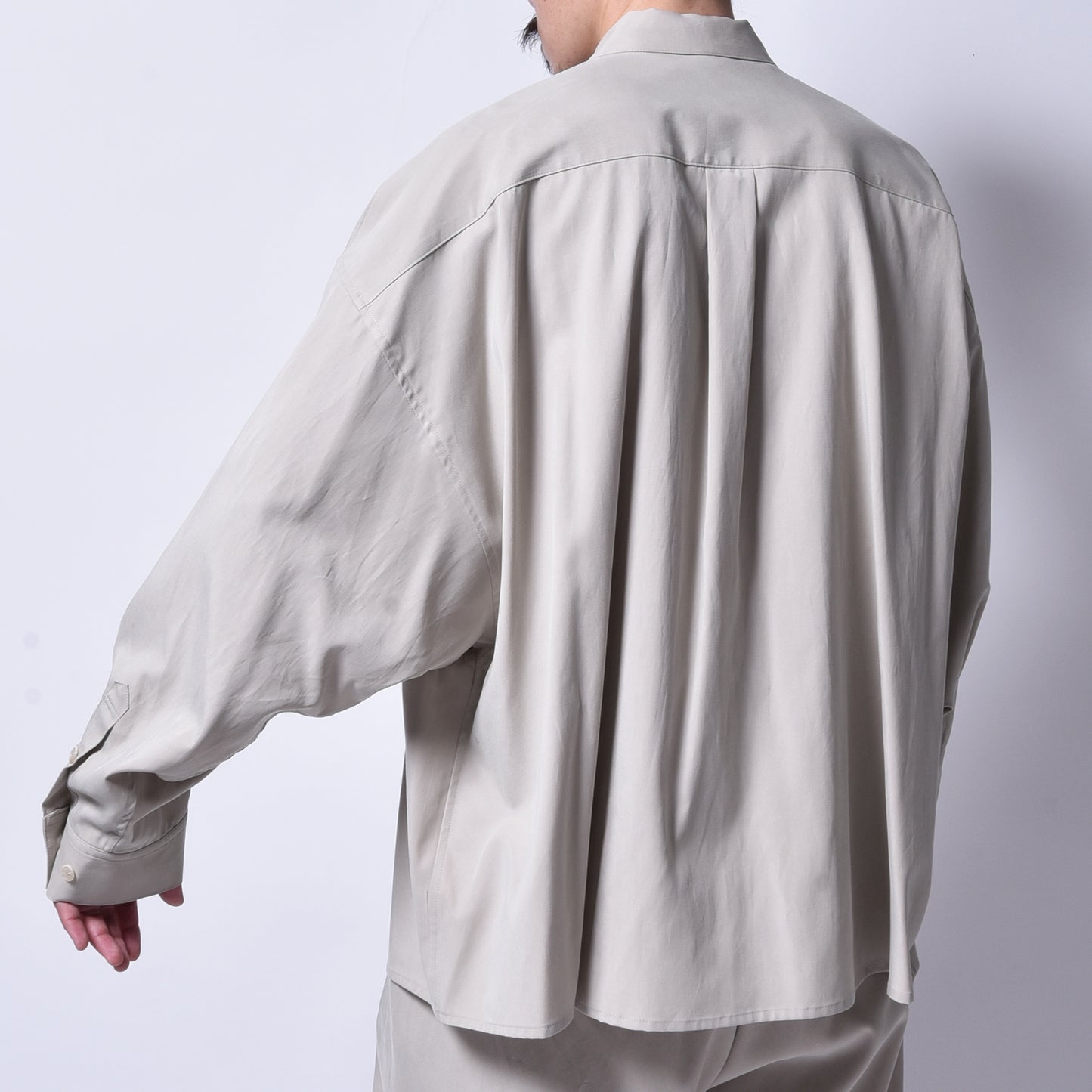 rin / Tensel Big Wide L/S Shirt BEI
