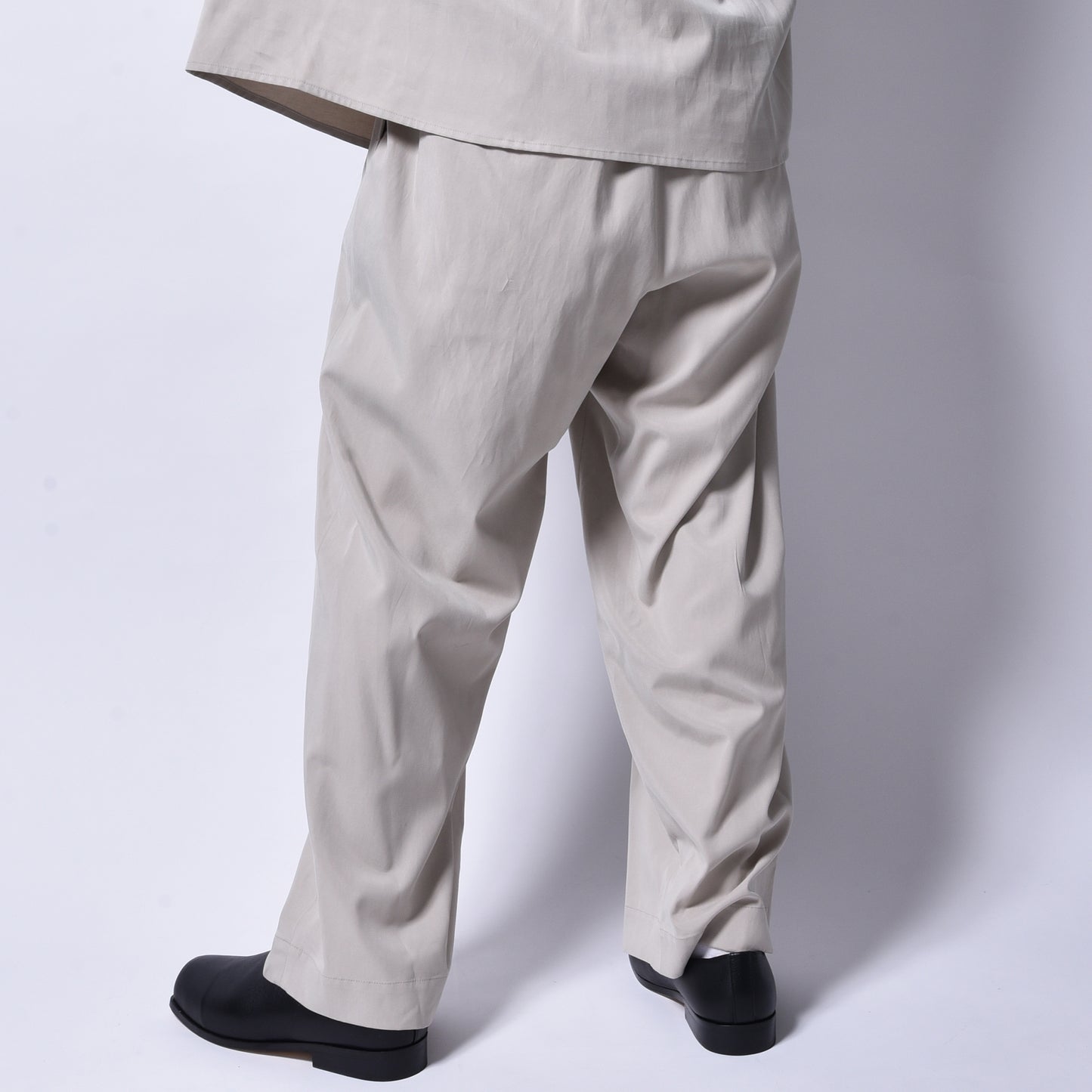 rin / Tensel 3Tuck Wide Slacks Pants BEI