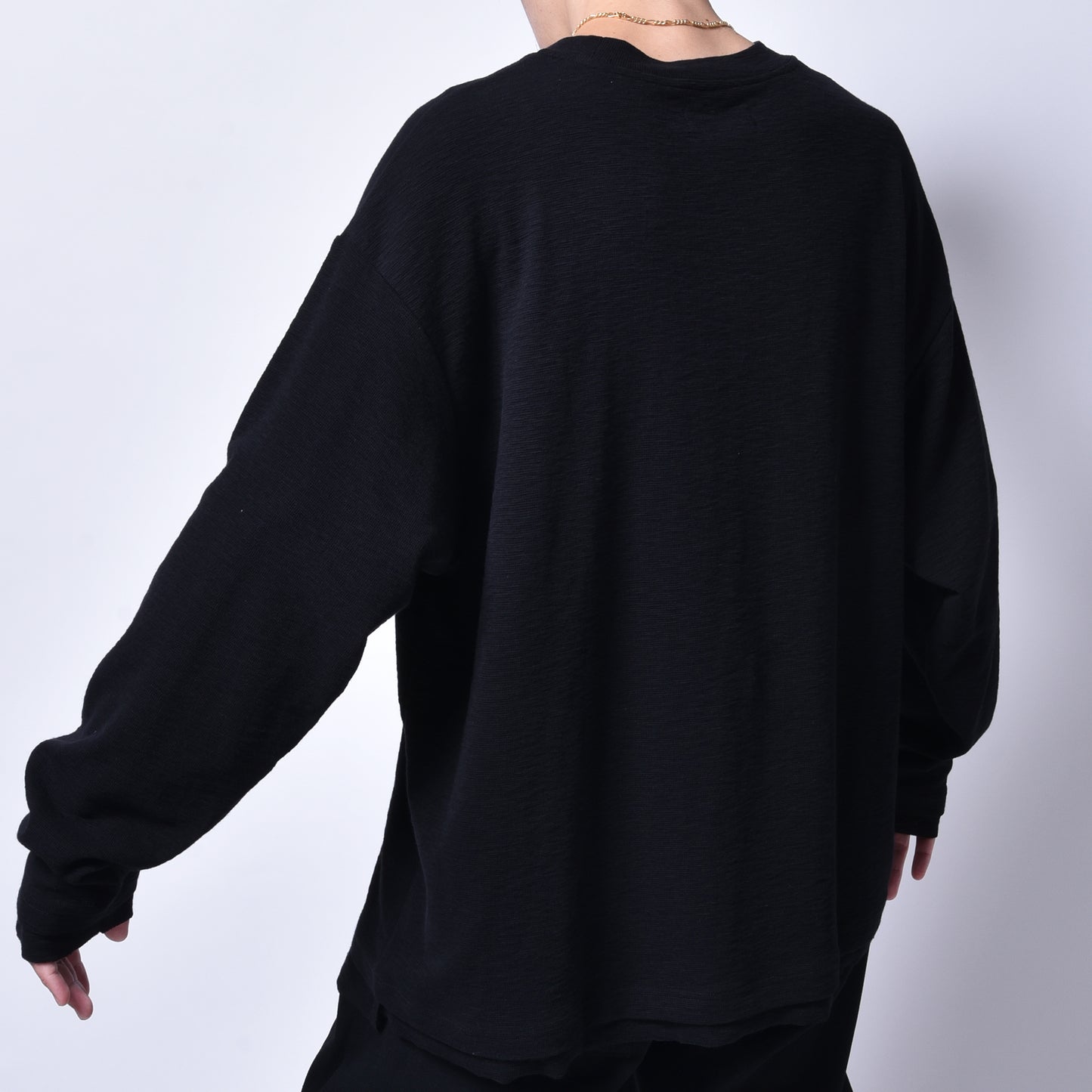 rin / Slab Cut Long Sleeve BK