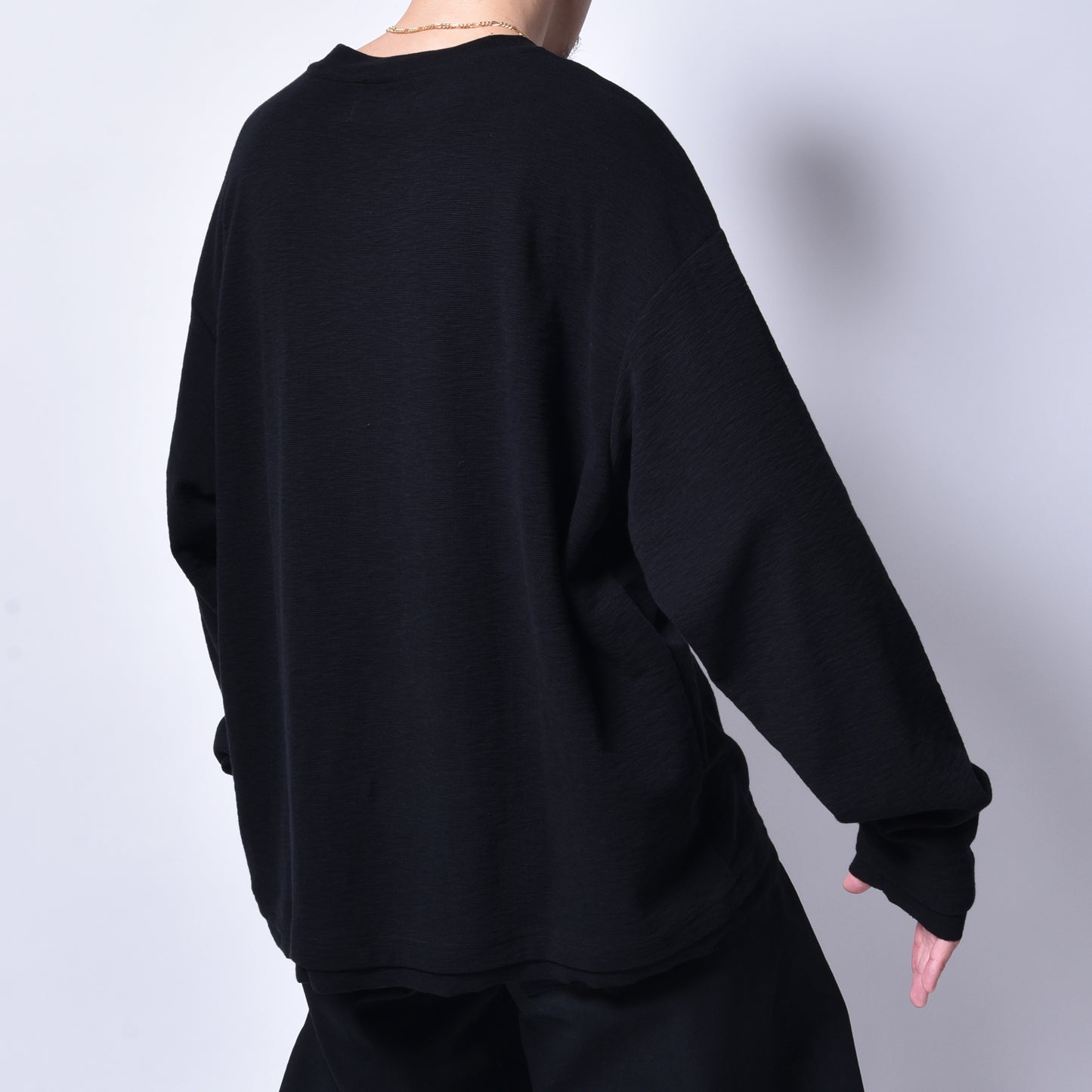 rin / Slab Cut Long Sleeve BK