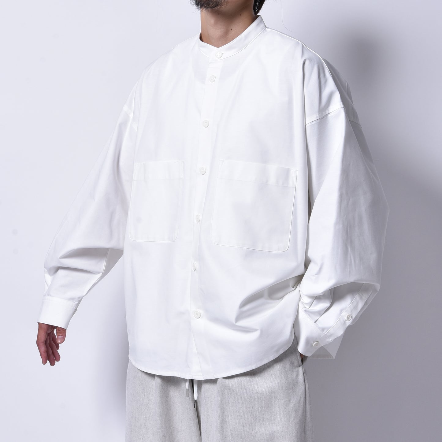 rin / OX No color Big L/S Shirt WH