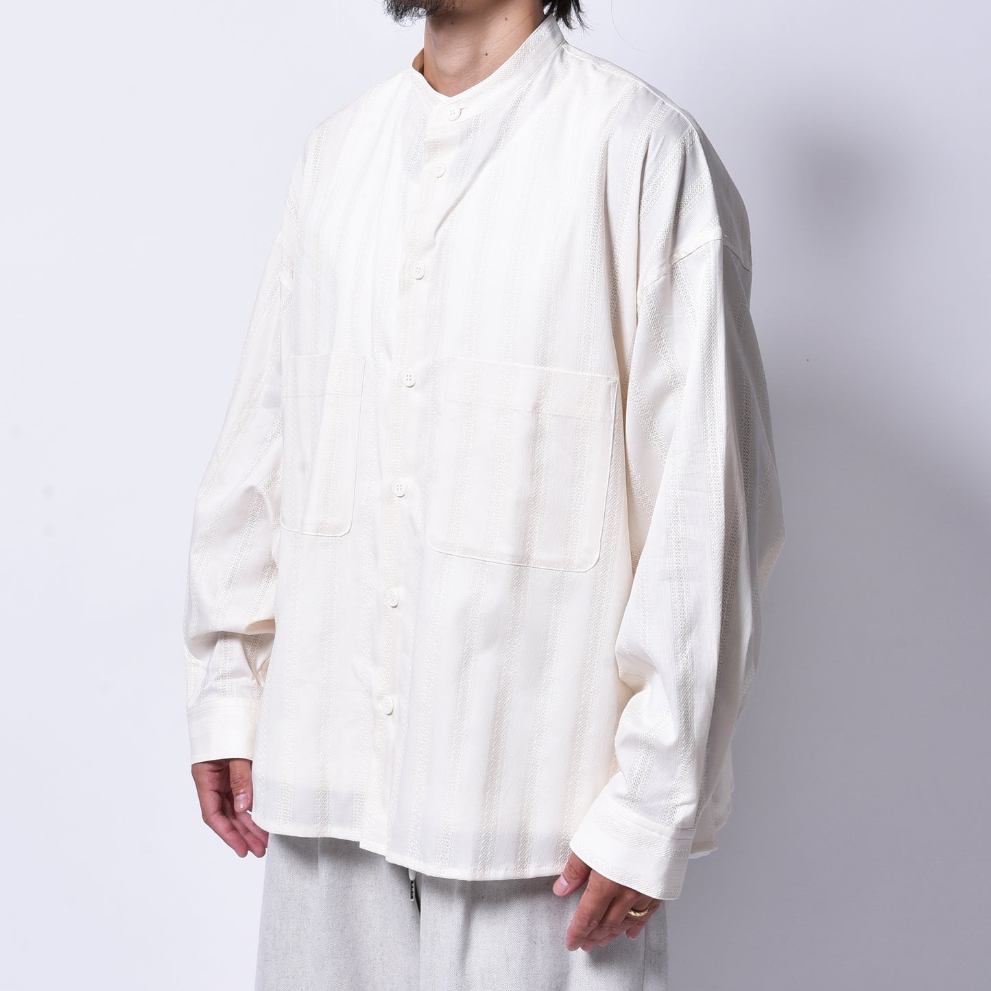 rin / Mesh No color Big L/S Shirt CRM
