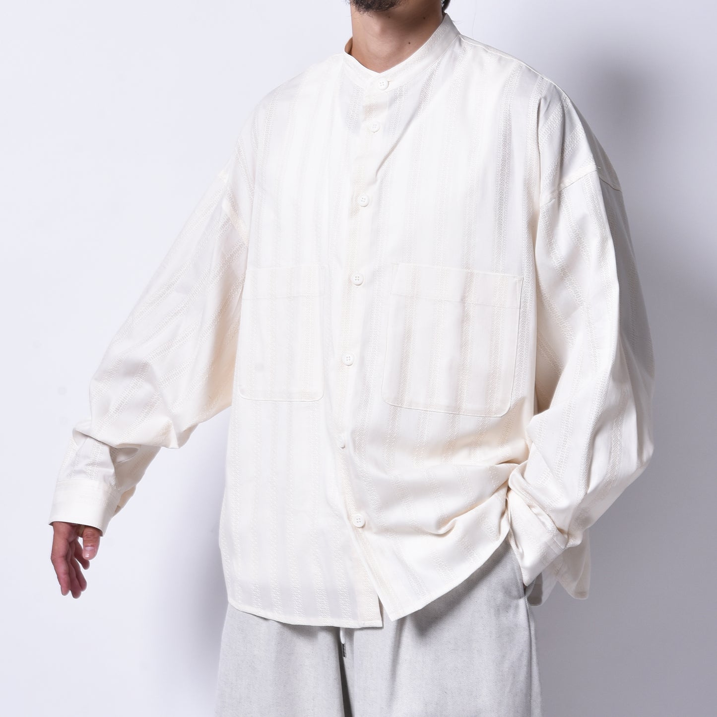 rin / Mesh No color Big L/S Shirt CRM
