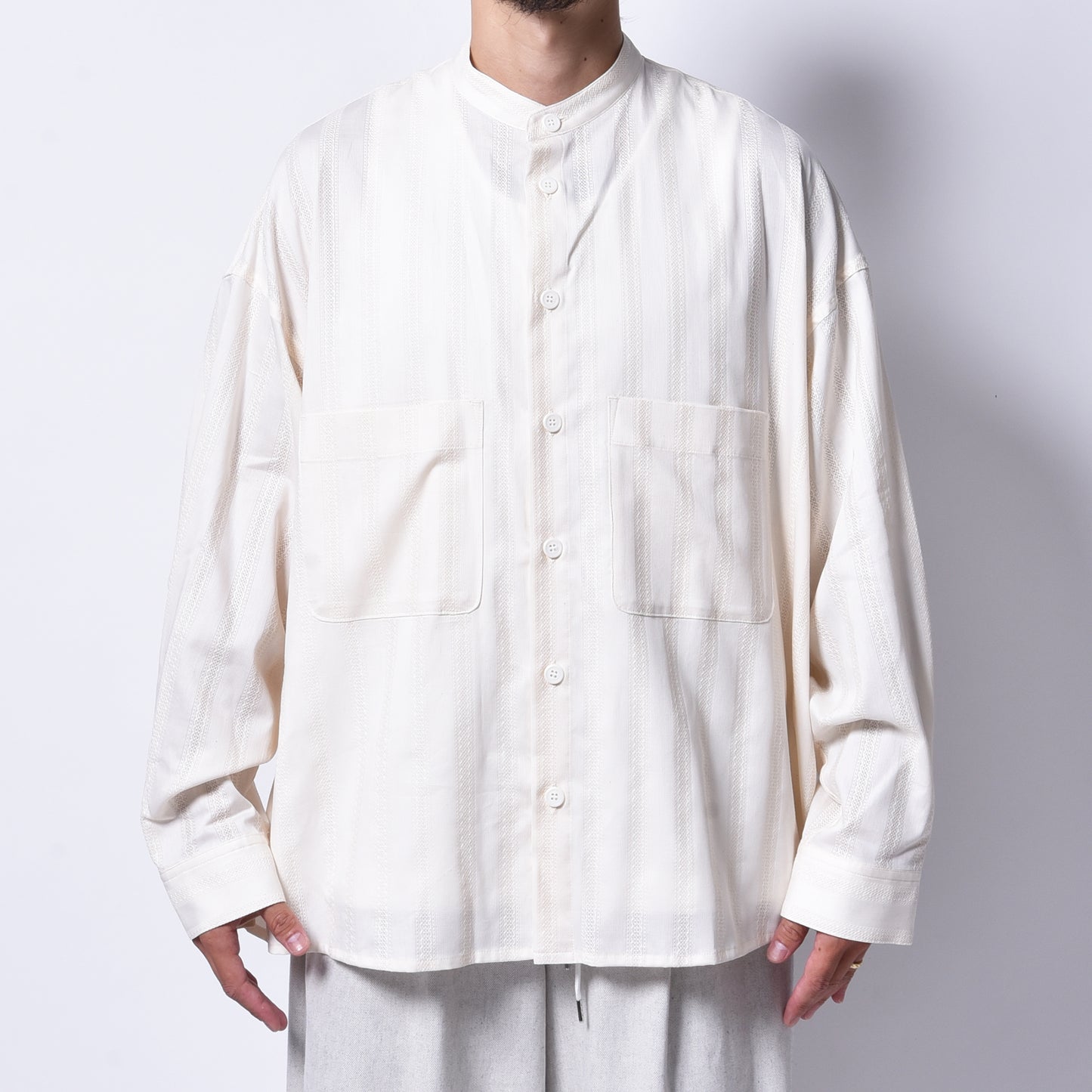 rin / Mesh No color Big L/S Shirt CRM