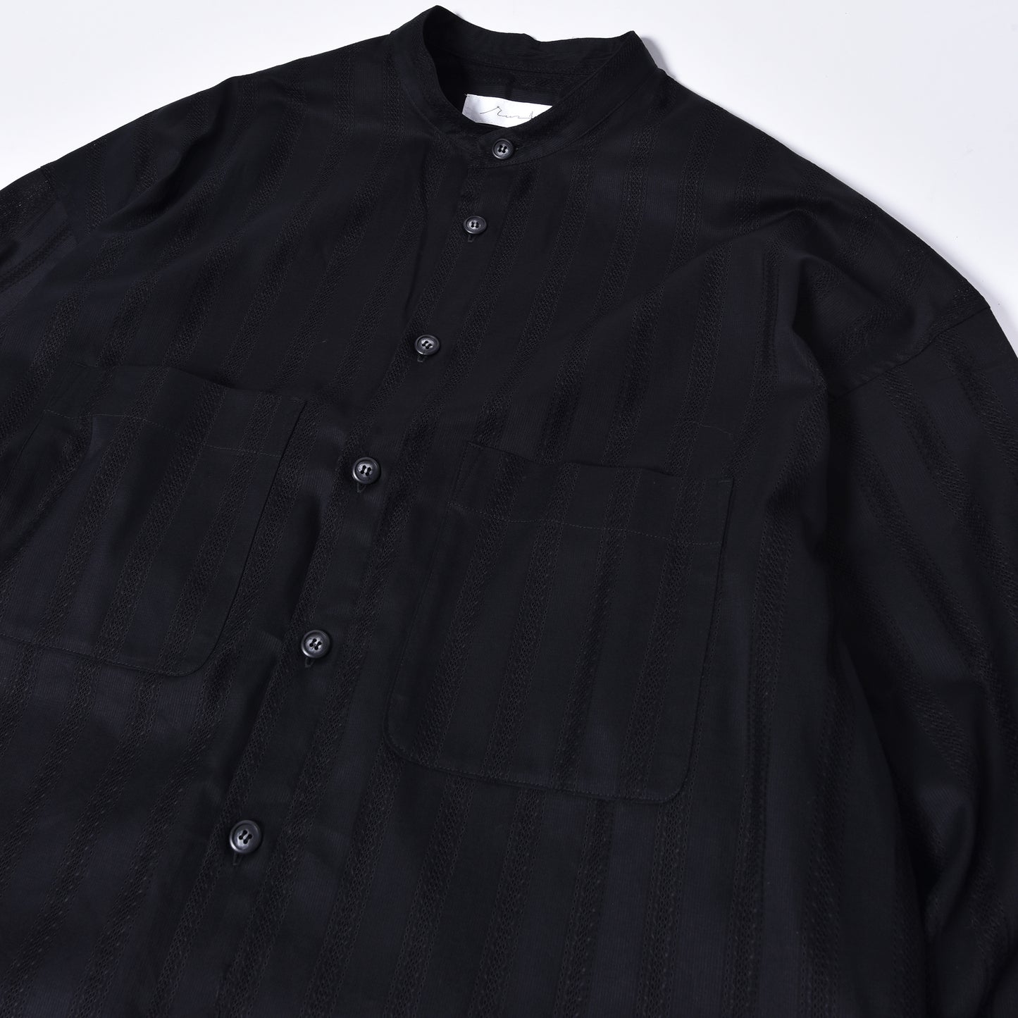 rin / Mesh No color Big L/S Shirt BK