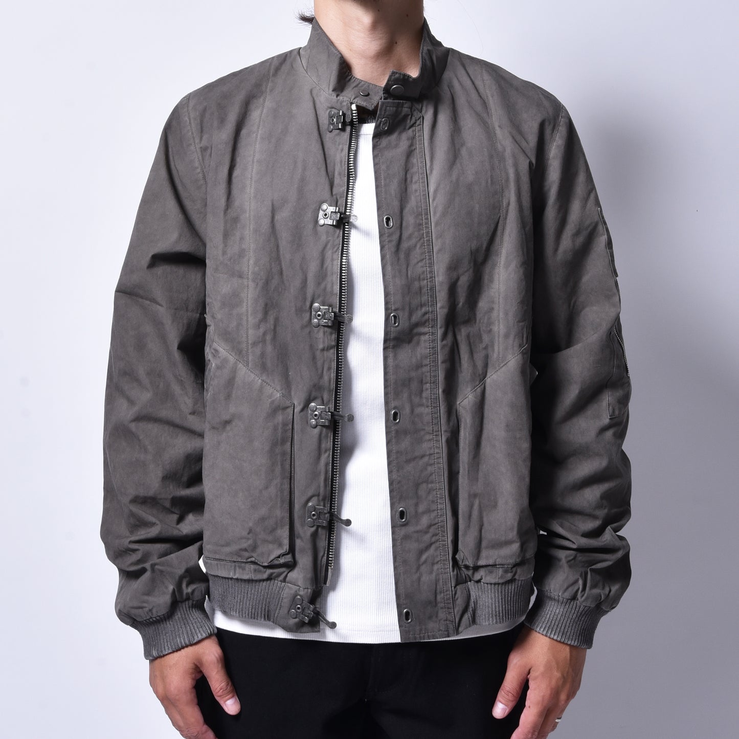 MARCEL EVERETTE / FRONT CLASP BOMBER Dirty Dye