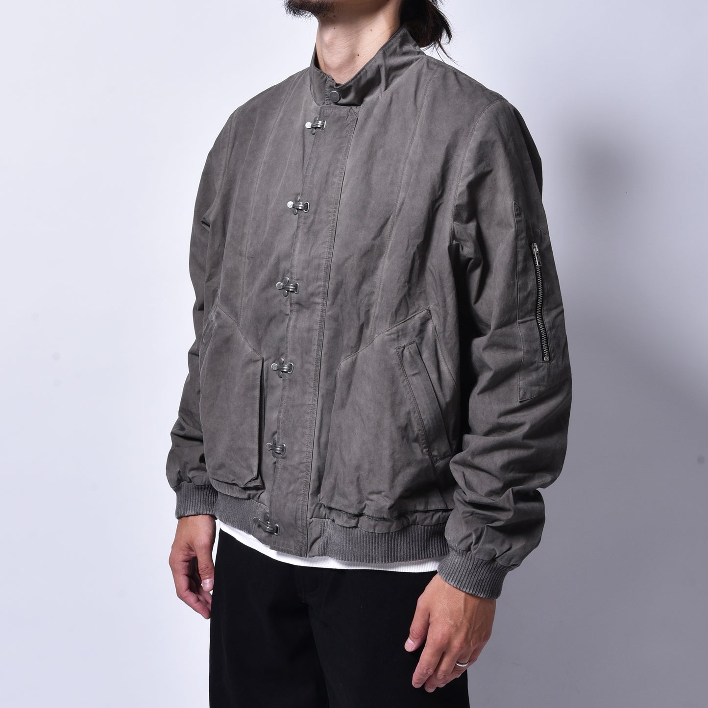 MARCEL EVERETTE / FRONT CLASP BOMBER Dirty Dye