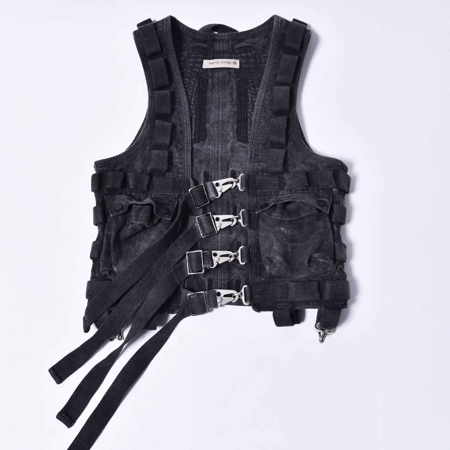 MARCEL EVERETTE / UTILITY SUSPENSION VEST SMOKE
