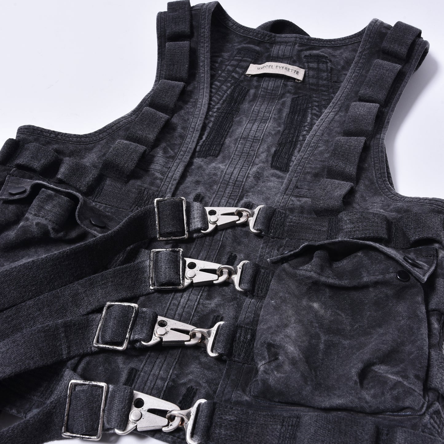 MARCEL EVERETTE / UTILITY SUSPENSION VEST SMOKE