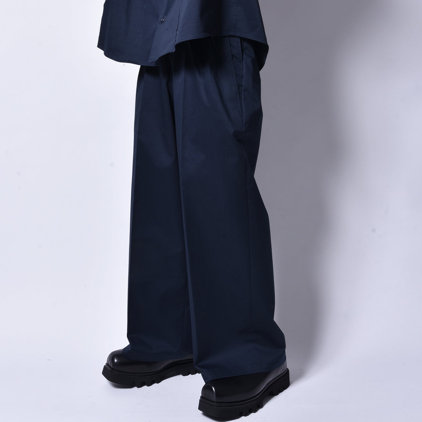 rin / Two PK Tuck Wide Slacks Pants NV