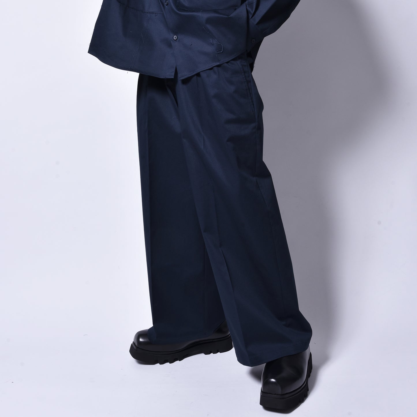 rin / Two PK Tuck Wide Slacks Pants NV