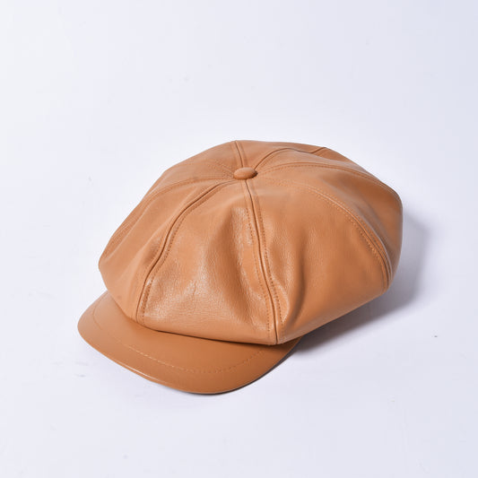 rin / Leather Big Casquette CAM