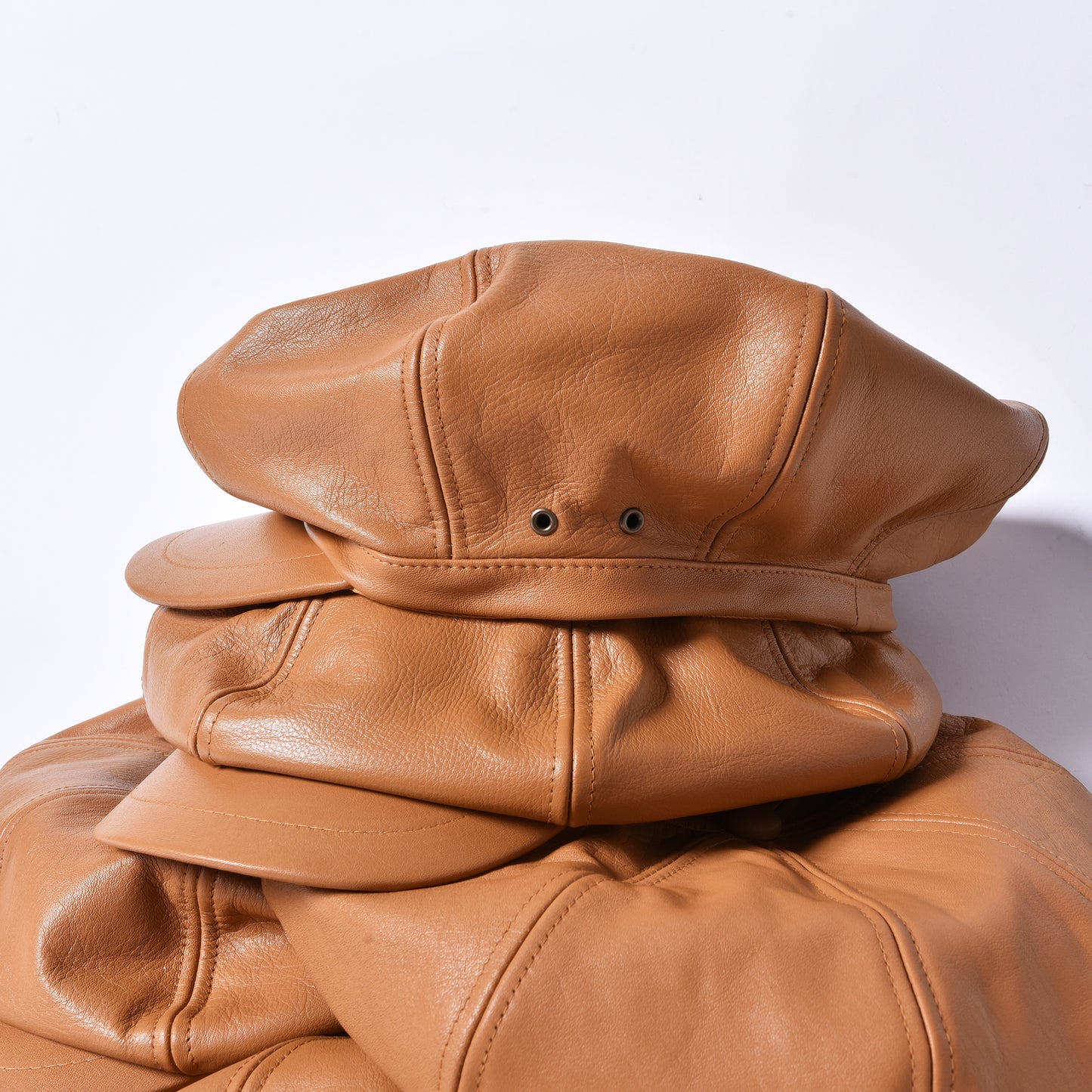 rin / Leather Big Casquette CAM