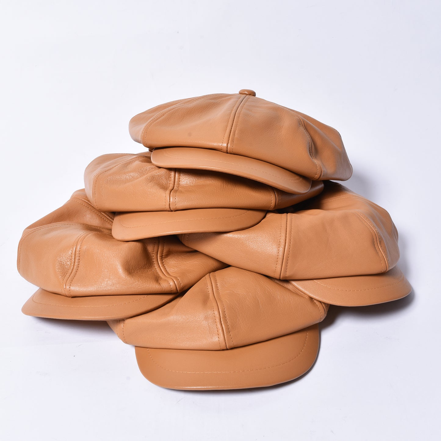 rin / Leather Big Casquette CAM