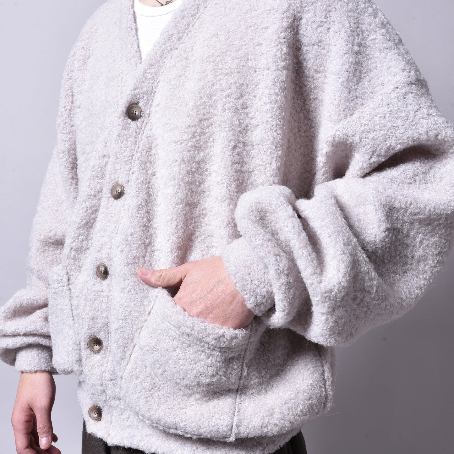 rin / Moco Wool Cardigan IVO