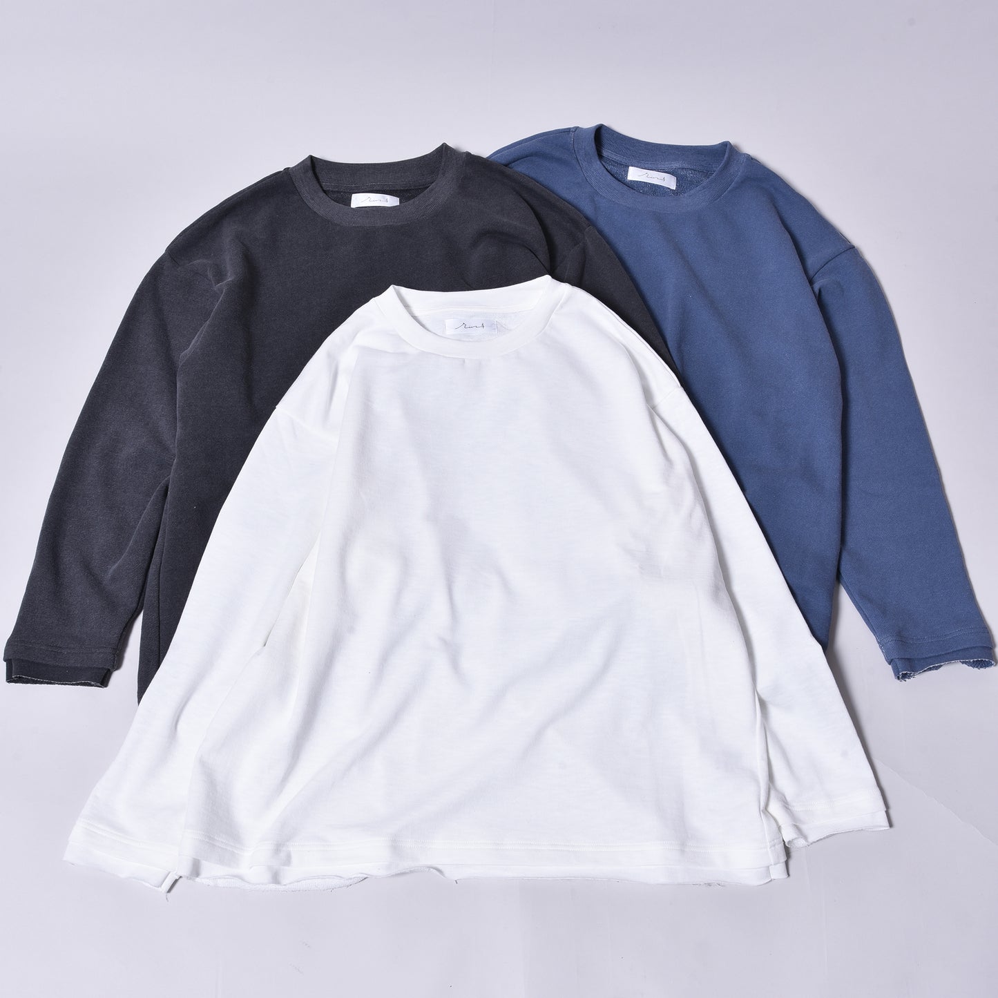 rin / Wash Long Sleeve Tee BLUE