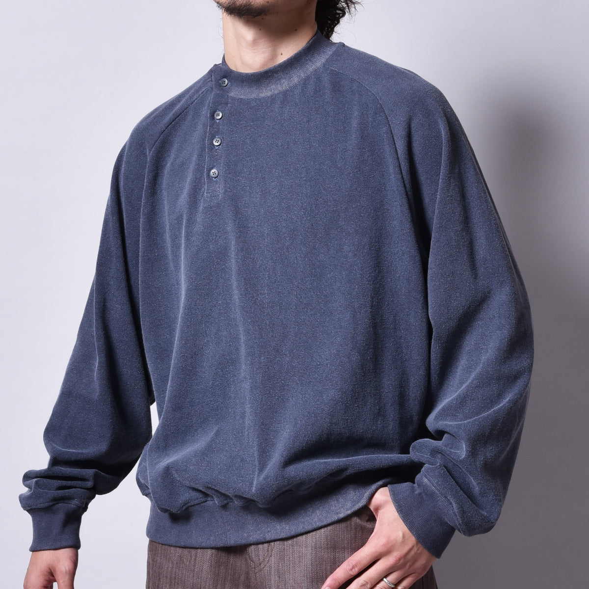 rin / Loose Henley Neck L/S Tee SUMI NV