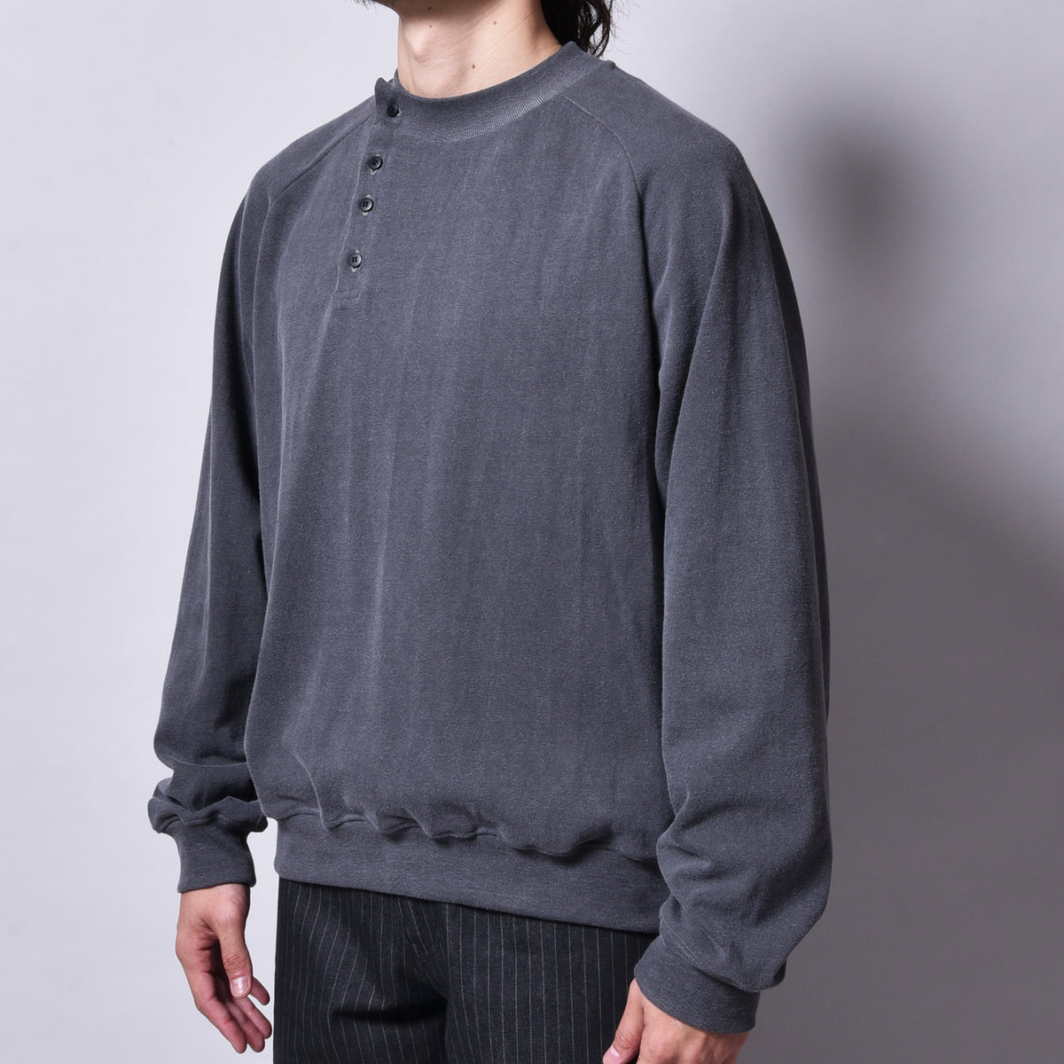 rin / Loose Henley Neck L/S Tee SUMI