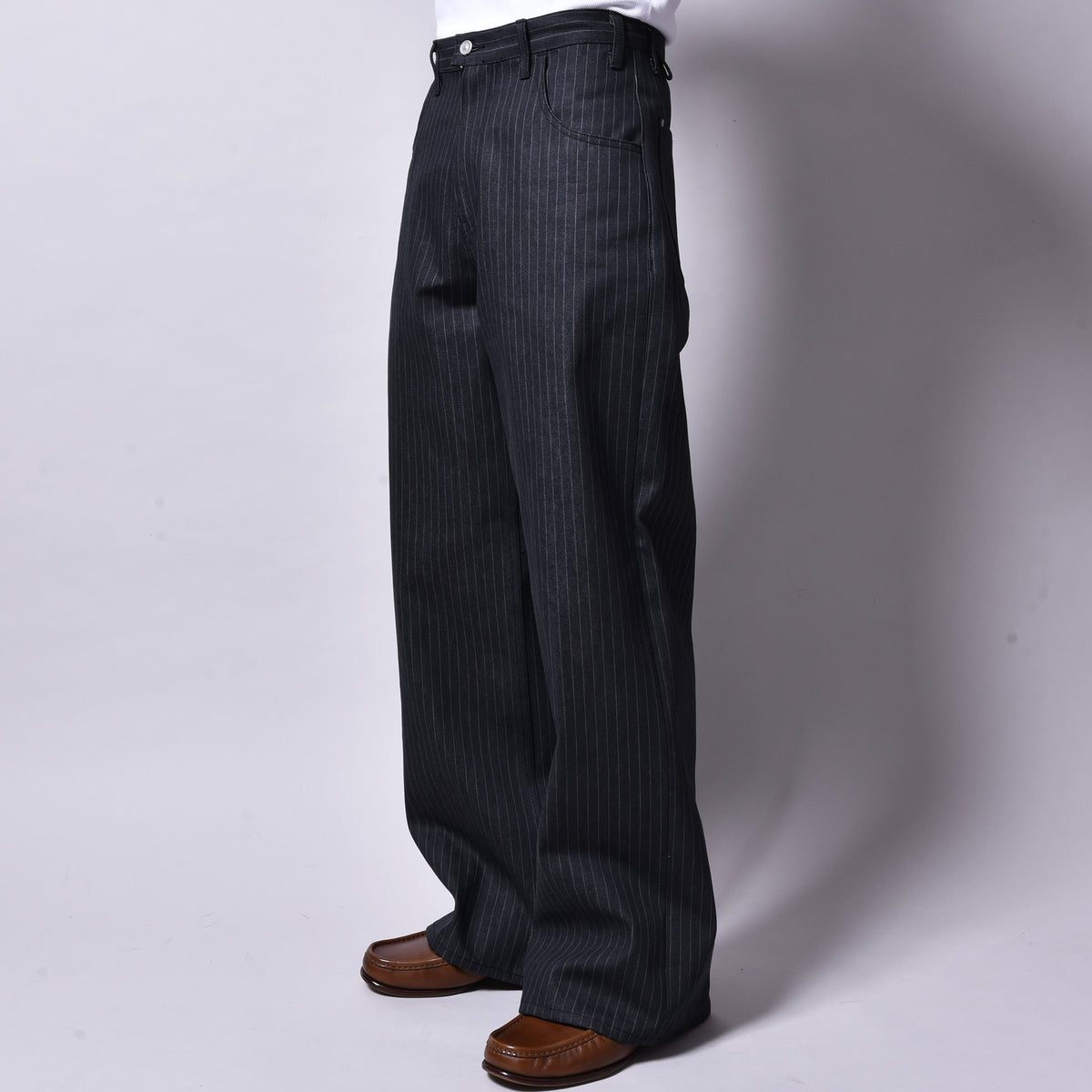 rin / Dead Stripe Straight Pants STRIPE