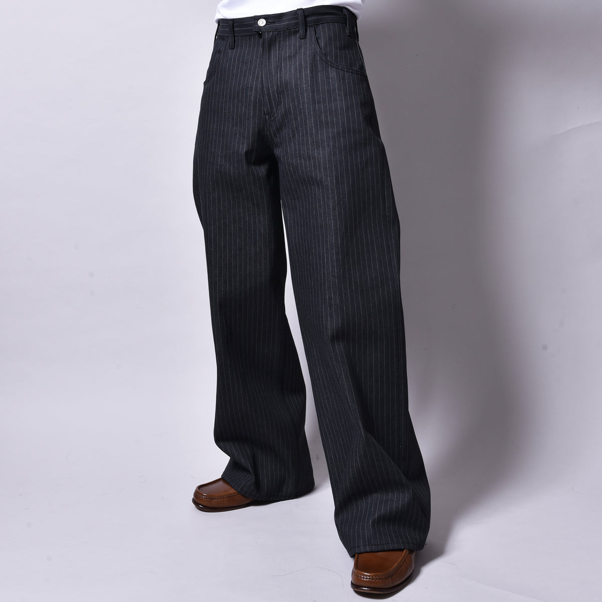 rin / Dead Stripe Straight Pants STRIPE