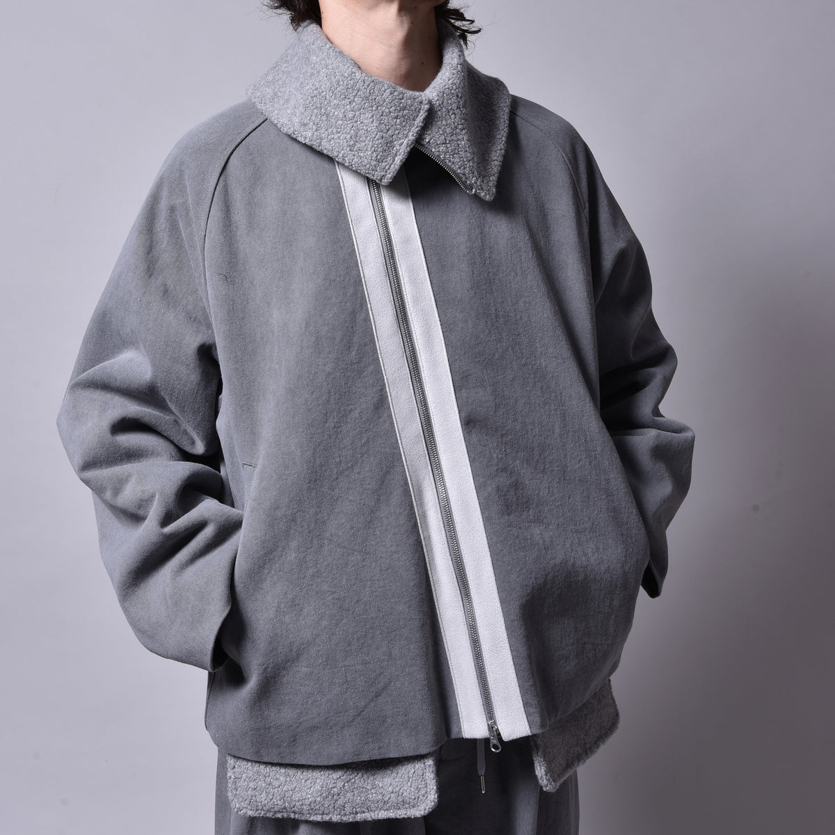 rin / Dusty Boa Jacket SUMI GREY