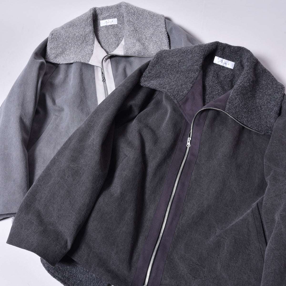 rin / Dusty Boa Jacket SUMI BK