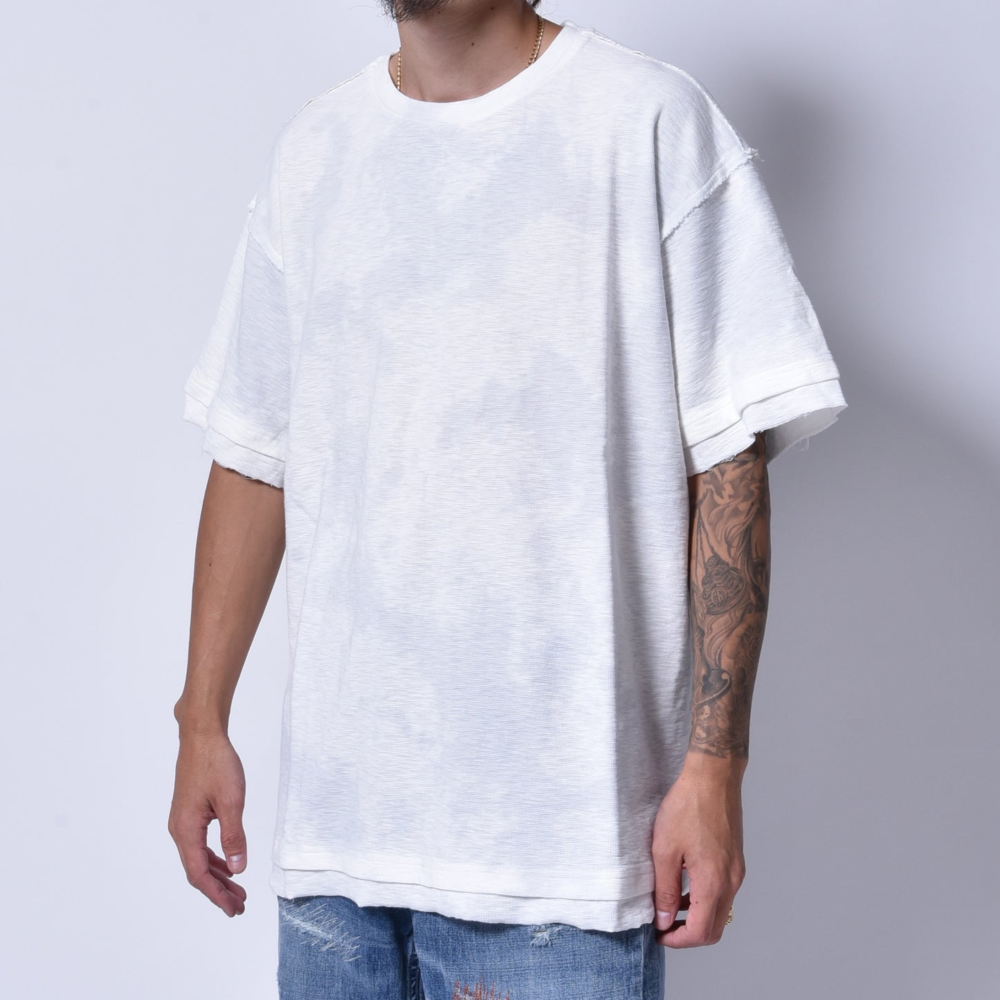 rin / Dust Cutoff Wide s/s Tee DUST WH