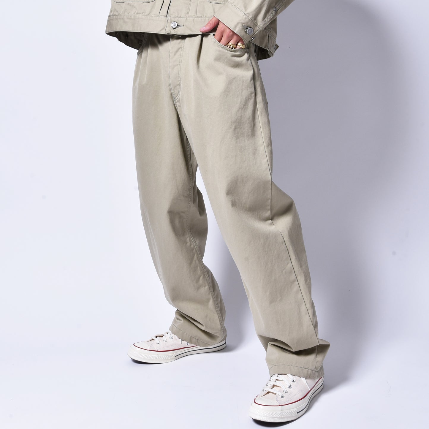 rin / Basic DAD Pants KHAKI