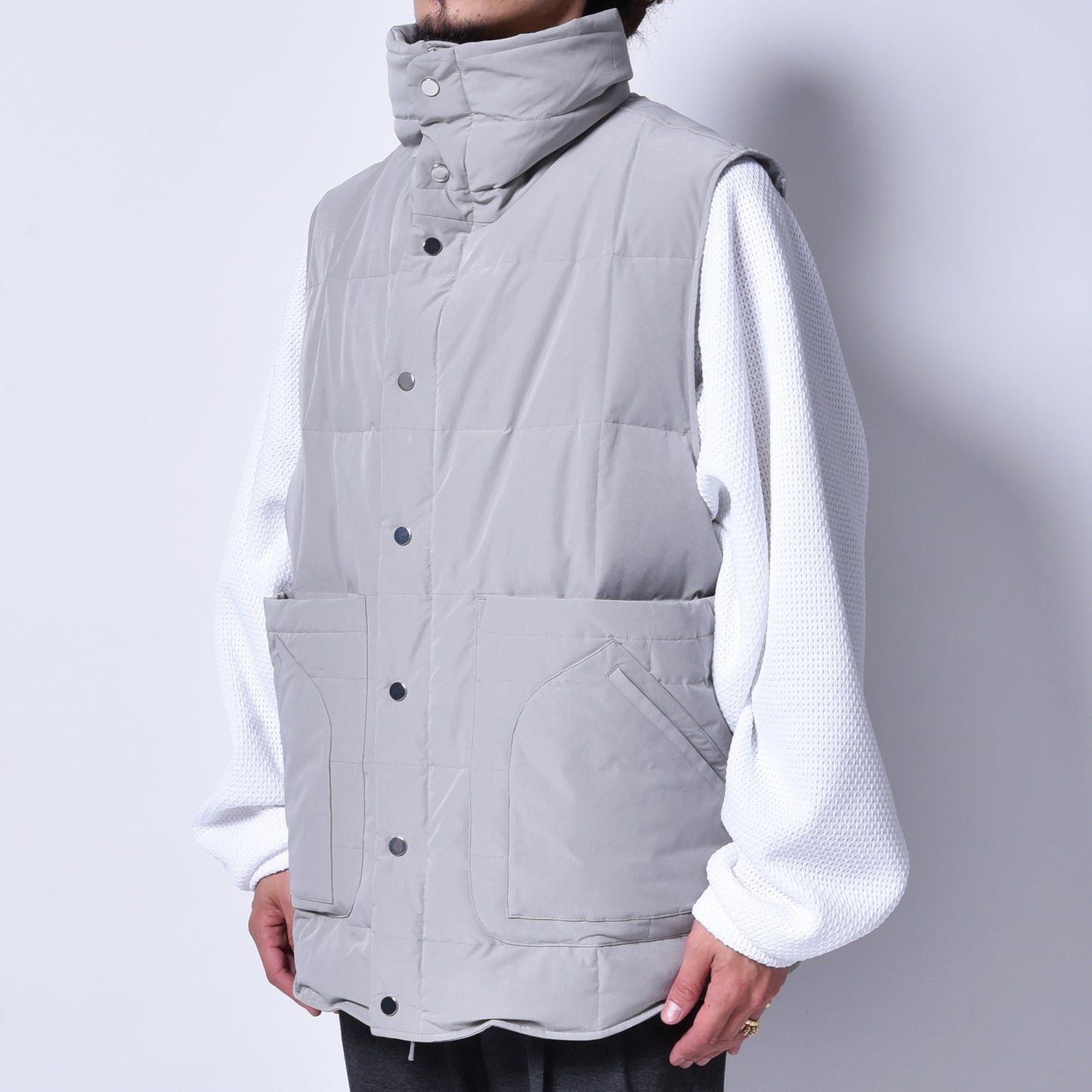 rin / Big Down Work Vest GRAY